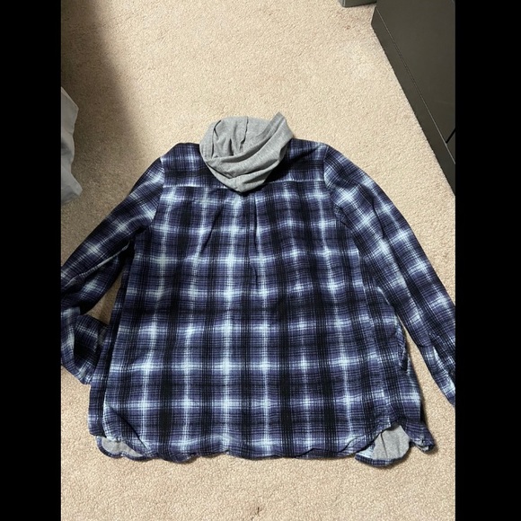 RVCA Plaid Hooded Jacket - Picture 3 of 4